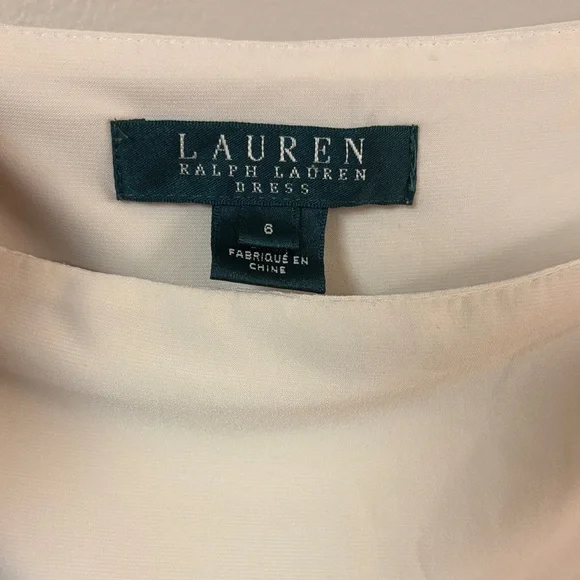 Ralph Lauren Black & Cream Colorblock Dress – Elegant Chic Minimalist Look - Picture 5 of 9